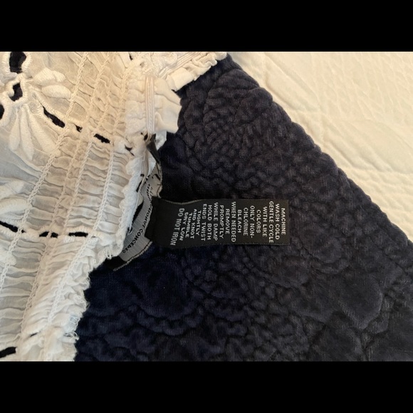 INC international concepts Eyelet white blouse 2P - Picture 7 of 7